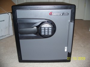 directions to open sentry safe
